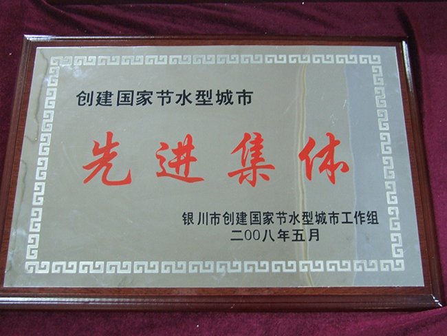 2008年创建国家节水城市先进集体